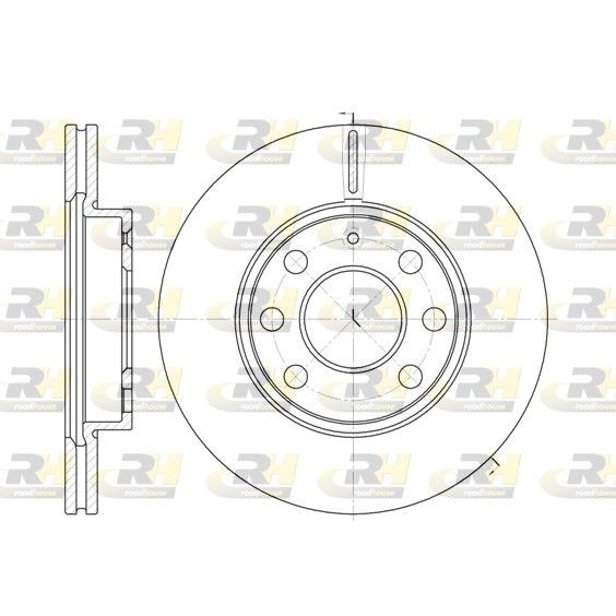 Снимка на Спирачен диск ROADHOUSE 6665.10 за Opel Corsa C 1.2 Twinport (F08, F68) - 80 коня бензин
