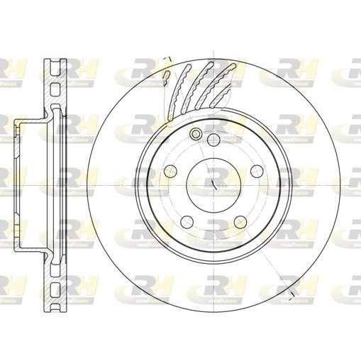 Снимка на Спирачен диск ROADHOUSE 6677.10 за Mercedes E-class Saloon (w211) E 350 (211.056) - 272 коня бензин