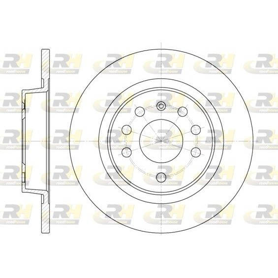 Снимка на Спирачен диск ROADHOUSE 6688.00 за Opel Vectra C 1.9 CDTI (F69) - 120 коня дизел