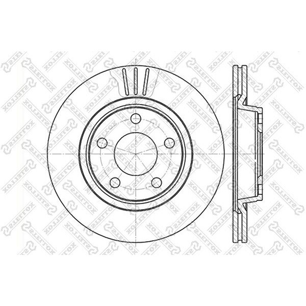 Снимка на Спирачен диск STELLOX 6020-4762V-SX за Audi A4 Sedan (8E2, B6) 1.6 - 102 коня бензин