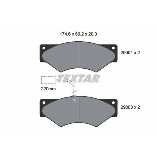 Снимка на Спирачен диск TEXTAR 92157600 за Fiat Ducato BUS 250 160 Multijet 2,3 D - 160 коня дизел
