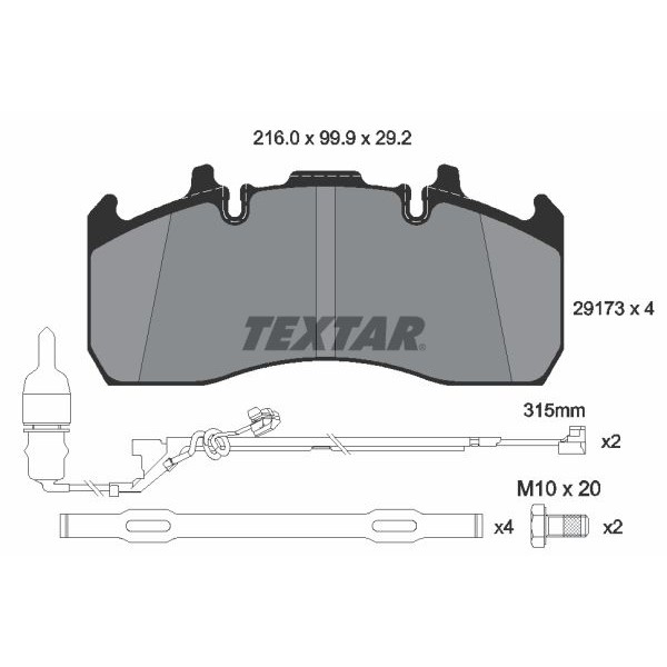 Снимка на Спирачен диск TEXTAR PRO 92057503 за Audi 100 Avant (4A, C4) 2.8 E - 174 коня бензин
