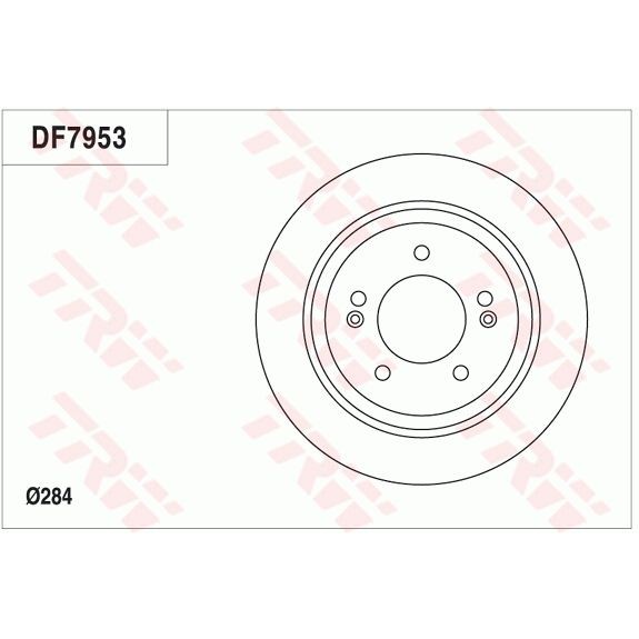 Снимка на Спирачен диск TRW DF7953 за Hyundai i30 Fastback (PDE, PDEN) 1.4 T-GDI - 140 коня бензин