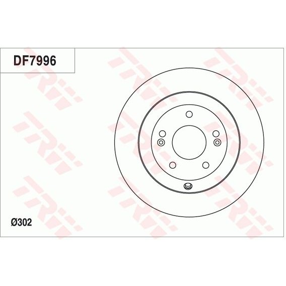Снимка на Спирачен диск TRW черен DF7996 за Kia Sorento (XM) 2.4 GDI - 192 коня бензин