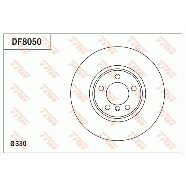 Снимка на Спирачен диск TRW черен DF8050 за BMW 4 Gran Coupe F36 430 d xDrive - 286 коня дизел