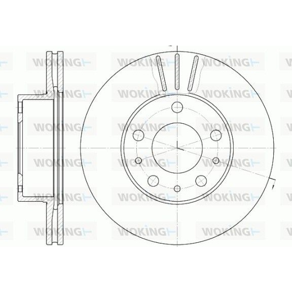 Снимка на Спирачен диск WOKING D6476.10 за Fiat Ducato BUS 230 2.8 D - 87 коня дизел