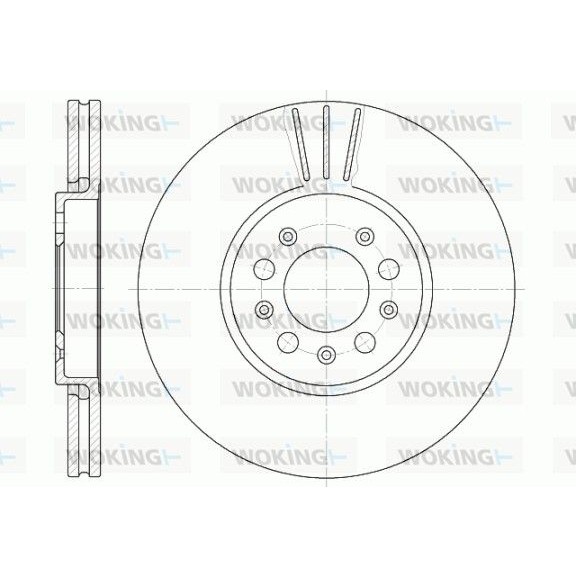 Снимка на Спирачен диск WOKING D6544.10 за Seat Leon (1M1) 1.9 TDI - 150 коня дизел