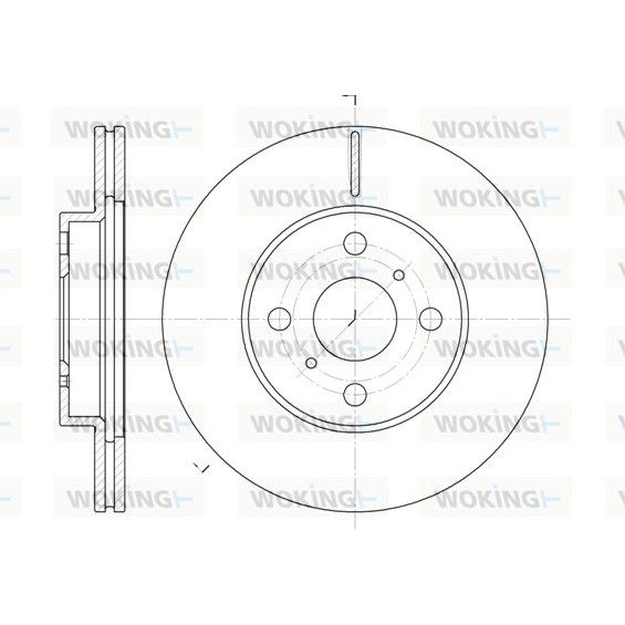 Снимка на Спирачен диск WOKING D6635.10 за BMW 1 E81 116 i - 122 коня бензин
