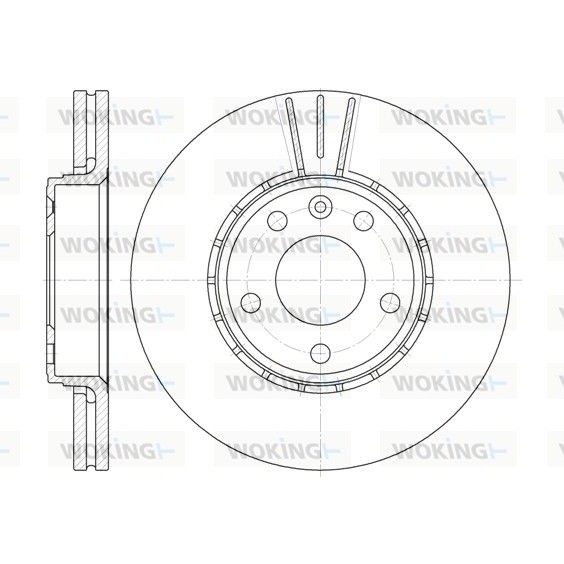 Снимка на Спирачен диск WOKING D6682.10 за Opel Vivaro Combi (J7) 2.0 CDTI (F7, J7, A07) - 114 коня дизел