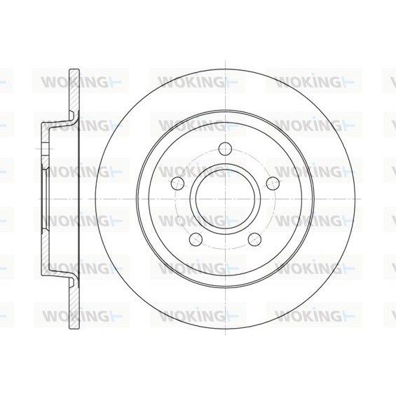 Снимка на Спирачен диск WOKING D6712.00 за Ford Focus 2 (da) 1.6 TDCi - 109 коня дизел