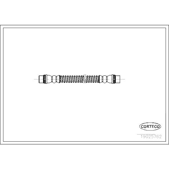 Снимка на Спирачен маркуч CORTECO 19025762 за Citroen Synergie 22,U6 1.9 TD - 92 коня дизел