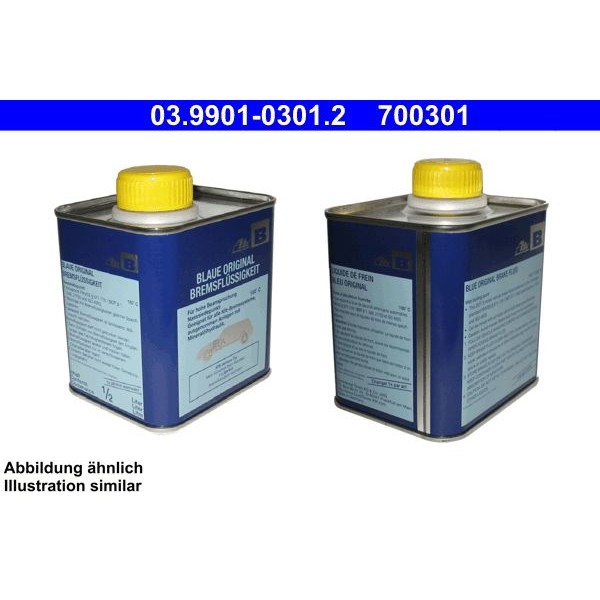 Снимка на Спирачна течност ATE DOT 3 blau 0,5L 03.9901-0301.2 за Lada Cevaro (2108, 2109) 1100 - 58 коня бензин