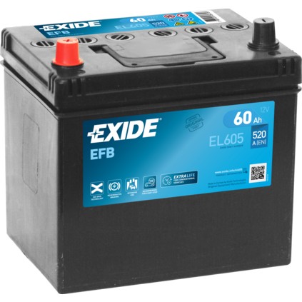 Снимка на Стартов акумулатор EXIDE EFB EL605