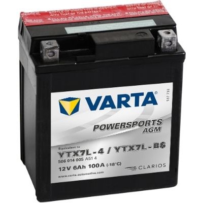 Снимка на Стартов акумулатор VARTA POWERSPORTS AGM 506014005A514
