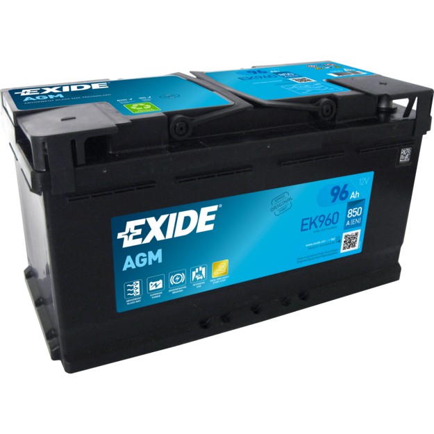 Снимка на Стартов акумулатор EXIDE AGM EK960 за BMW 5 Sedan F10 528 i xDrive - 245 коня бензин