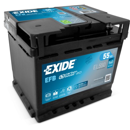 Снимка на Стартов акумулатор EXIDE EFB EL550 за Renault Rapid Box 1.4 (F402) - 58 коня бензин