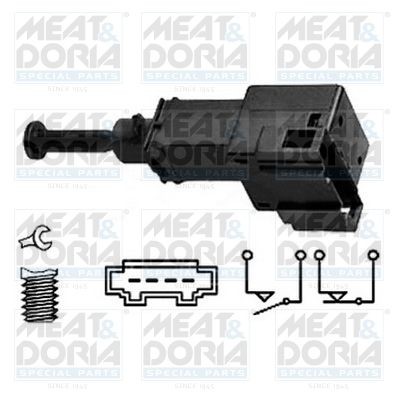 Снимка на Стоп машинка MEAT & DORIA 35035 за Audi A3 (8L1) S3 quattro - 224 коня бензин
