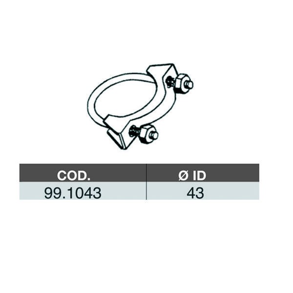 Снимка на Тръбна връзка изпускателна система ASSO 99.1043 за Skoda Favorit (781) 1.3 135 X, LX, GLX (781) - 54 коня бензин