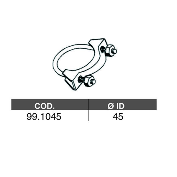 Снимка на Тръбна връзка изпускателна система ASSO 99.1045 за Alfa Romeo 33 (907B) Sportwagon 1.4 i.e. (907B3B) - 90 коня бензин