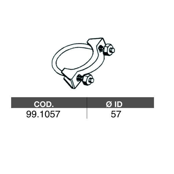 Снимка на Тръбна връзка изпускателна система ASSO 99.1057 за Citroen BX Hatchback XB 19 - 105 коня бензин