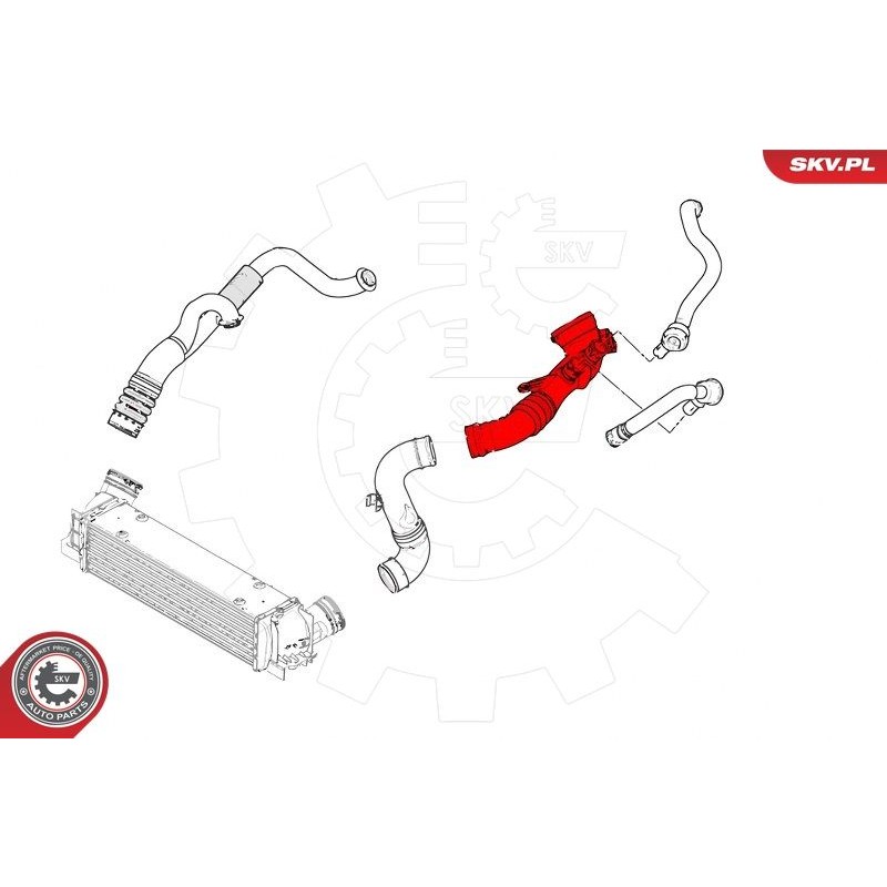 Снимка на Тръбопровод за охладителната течност ESEN SKV 43SKV605 за Citroen C2 JM Hatchback 1.6 HDi - 109 коня дизел