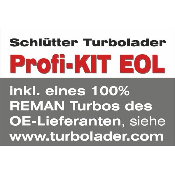 Снимка на Турбина, принудително пълнене с въздух SCHLUTTER TURBOLADER END of LIFE Turbocharger - Original SCHLÜTTER Reman 166-01275EOL за BMW X1 E84 sDrive 20 d - 184 коня дизел