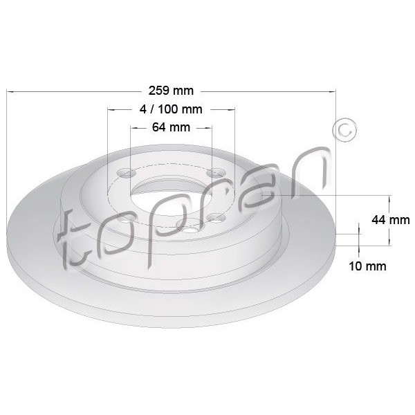 Снимка на Уплътнителен пръстен, пробка за източване на маслото TOPRAN 207 050 за Opel Astra G Saloon 2.0 DTI 16V (F69) - 101 коня дизел