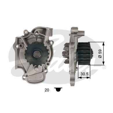 Снимка на Управляващ клапан, регулиране на разпределителния вал GATES VVS215 за BMW 3 Touring E46 330 xi - 231 коня бензин