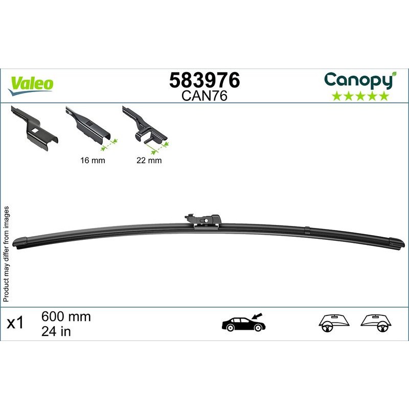 Снимка на Чистачки VALEO CANOPY 583976 за Volvo XC90 2 T8 Plug-in Hybrid AWD - 455 коня бензин/електро