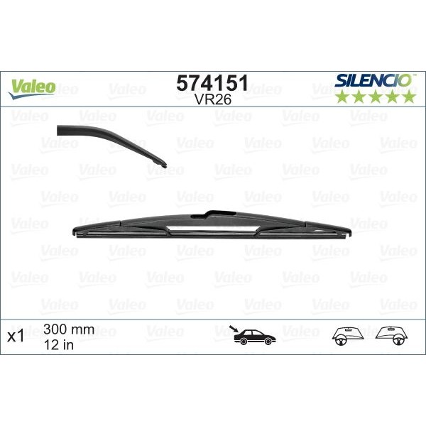 Снимка на Чистачки VALEO SILENCIO REAR 574151 за Citroen C3 FC Hatchback 1.4 HDi - 70 коня дизел