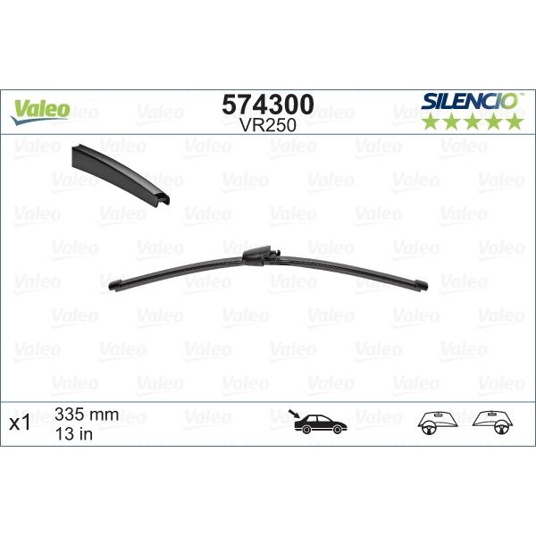 Снимка на Чистачки VALEO SILENCIO REAR 574300 за Seat Altea (5P1) 1.2 TSI - 105 коня бензин