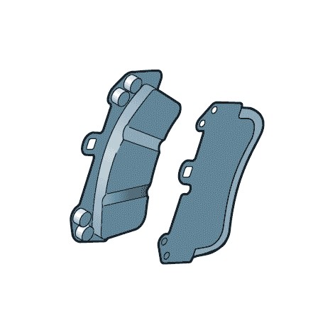 Снимка на 1 set of brake pads for disk brake VAG 7L0698151J за Porsche Cayenne (955, 9PA) 3.6 - 290 коня бензин