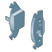 Снимка на 1 set: brake pads with wear indicator for disc brake VAG 1K0698151A