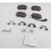 Снимка на 1 set: brake pads with wear indicator for disc brake VAG 7E0698451A