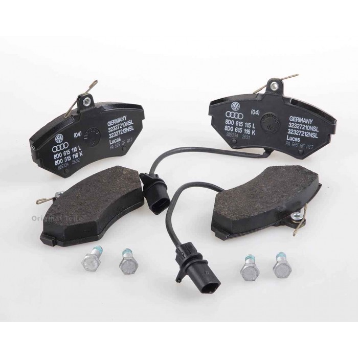 Снимка на 1 set: brake pads with wear indicator for disc brake VAG 8E0698151M за Audi A4 Avant (8D5, B5) 1.9 Hybrid - 90 коня дизел/електро