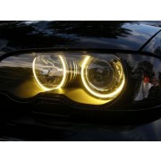 Снимка на Ангелски Очи CCFL за BMW E46 седан, комби (1998-2005) / купе (1998-2003) - Жълт цвят AP CCFLE46Y