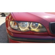 Снимка на Ангелски Очи Диодни за BMW E46 седан, комби (1998-2005) / купе (1998-2003) с 66 диода - Жълт цвят AP LEDE46Y