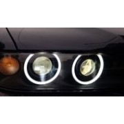 Снимка на Ангелски Очи Лайтбар Дизайн за BMW Е36 / E38 / E39 - Бял цвят AP LEDE36МАТW
