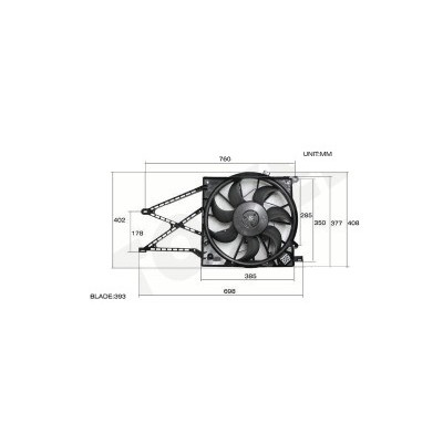 Снимка на Вентилатор охлаждане на двигателя STARLINE 32.14.572-R за Opel Zafira (F75) 2.0 DTI 16V (F75) - 101 коня дизел