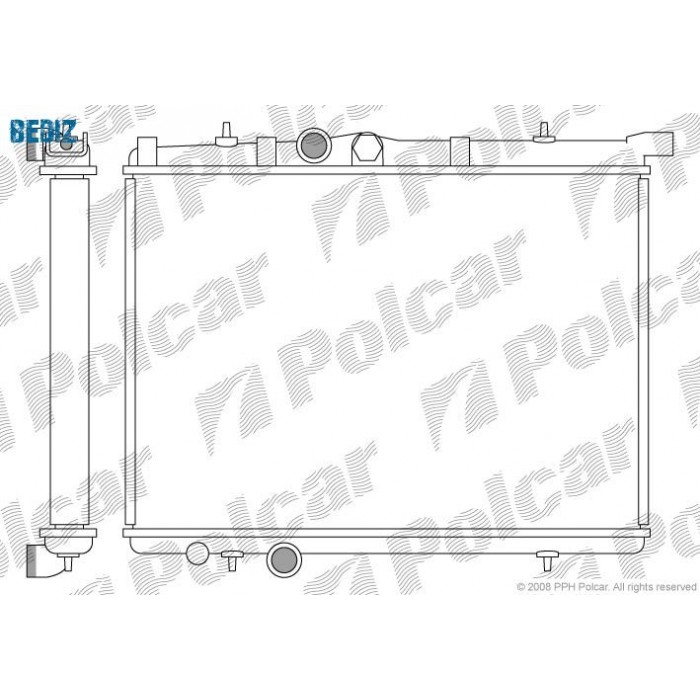 Снимка на Воден радиатор POLCAR 572308-2 за Citroen Berlingo BOX 1.6 - 109 коня бензин