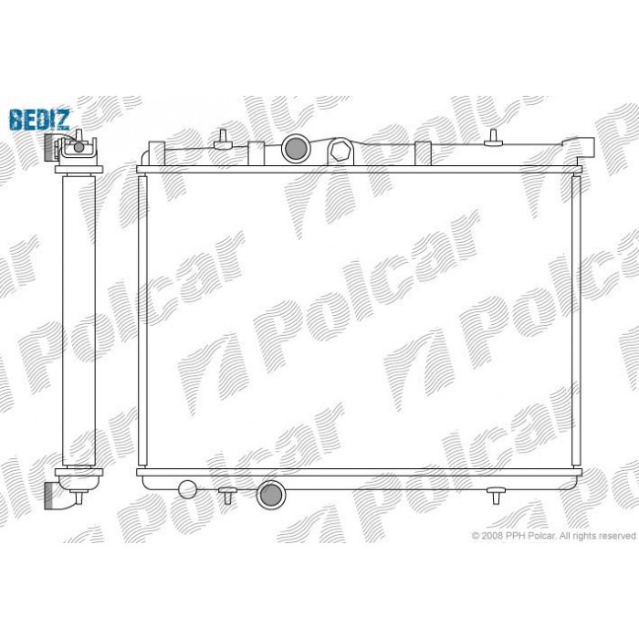 Снимка на Воден радиатор POLCAR 572308-3 за Audi A3 (8V1) 1.4 TFSI - 122 коня бензин