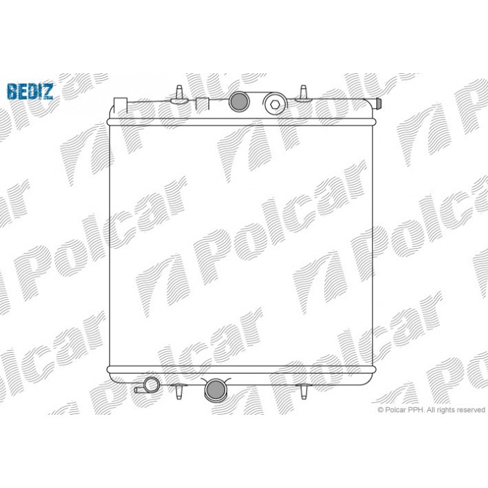 Снимка на Воден радиатор POLCAR 572308A1 за Audi A4 Sedan (8D2, B5) 2.6 - 139 коня бензин