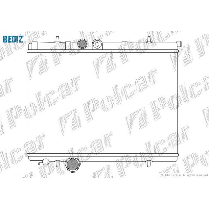 Снимка на Воден радиатор POLCAR 572308A6 за Audi A3 (8P1) 2.0 FSI - 150 коня бензин