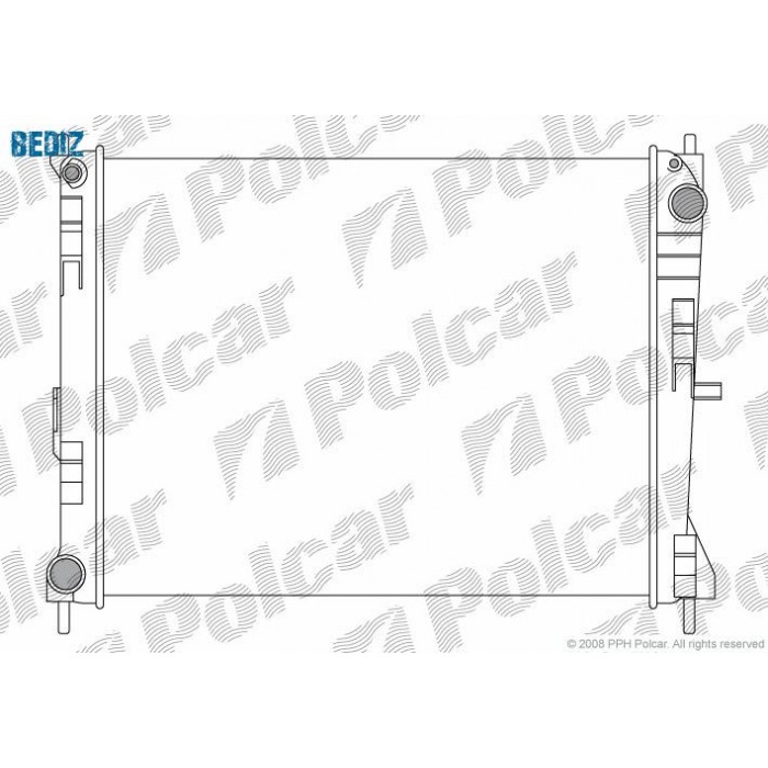 Снимка на Воден радиатор POLCAR 605608-1 за Renault Clio 3 1.2 16V - 58 коня бензин