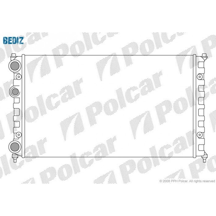 Снимка на Воден радиатор POLCAR 671308-6 за VW Polo 3 Variant (6kv5) 1.6 - 101 коня бензин