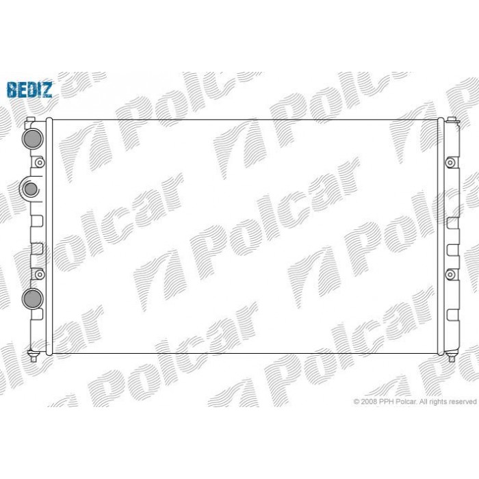 Снимка на Воден радиатор POLCAR 952408-8 за Seat Ibiza 2 (6K2) 1.9 SDI - 64 коня дизел