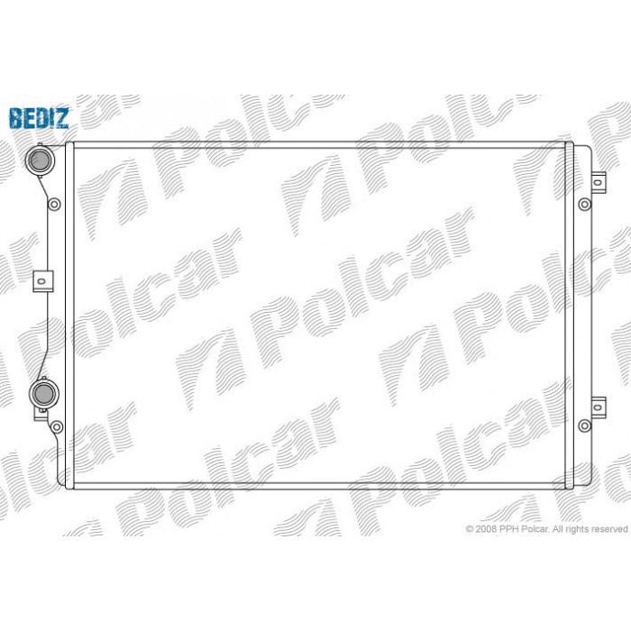 Снимка на Воден радиатор POLCAR 957508-1 за Audi A3 Cabrio 2.0 TFSI - 200 коня бензин