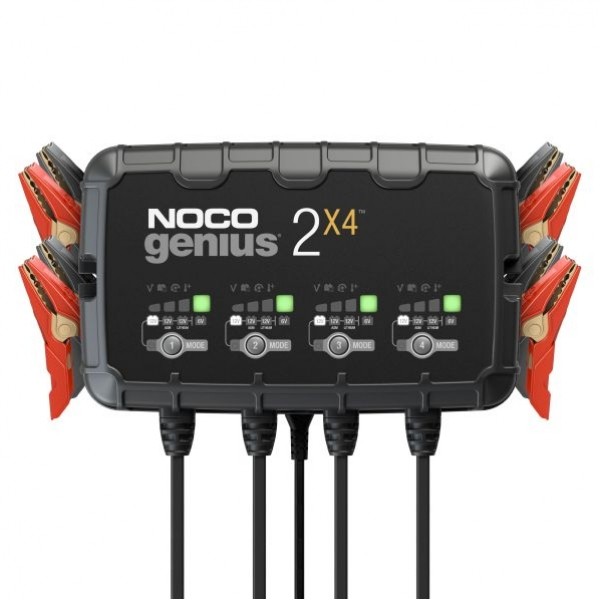 Снимка на Зарядно устройство за акумулатор NOCO GENIUS2X4 за Fiat Multipla 186 1.6 (186AXC1A, 186BMC1A, 186BXC1A) - 103 коня бензин