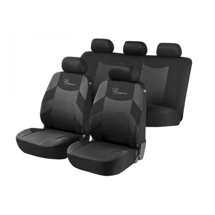 Снимка на Калъфи за седалки ELEGANCE черно-сиви AP DO WA11802 за BMW 5 Sedan E60 525 i - 218 коня бензин