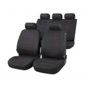 Снимка на Калъфи за седалки NASHVILLE черни с червен декор AP DO WA13425